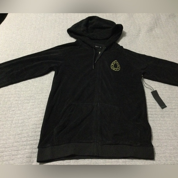 Diamond Supply Co Womens Black Teardrop Hoodie Size S - Picture 2 of 9